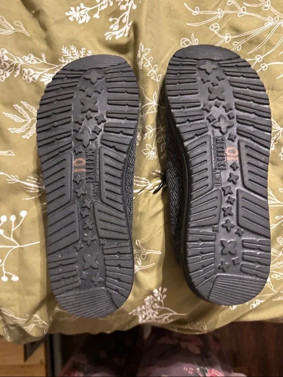 Hey Dude Charcoal Knit Slip-On Loafers - Picture 7 of 7